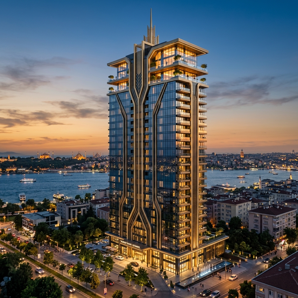 SUNPROJE Lüks Gayrimenkul Proje Pazarlama Mimari Görseli İstanbul